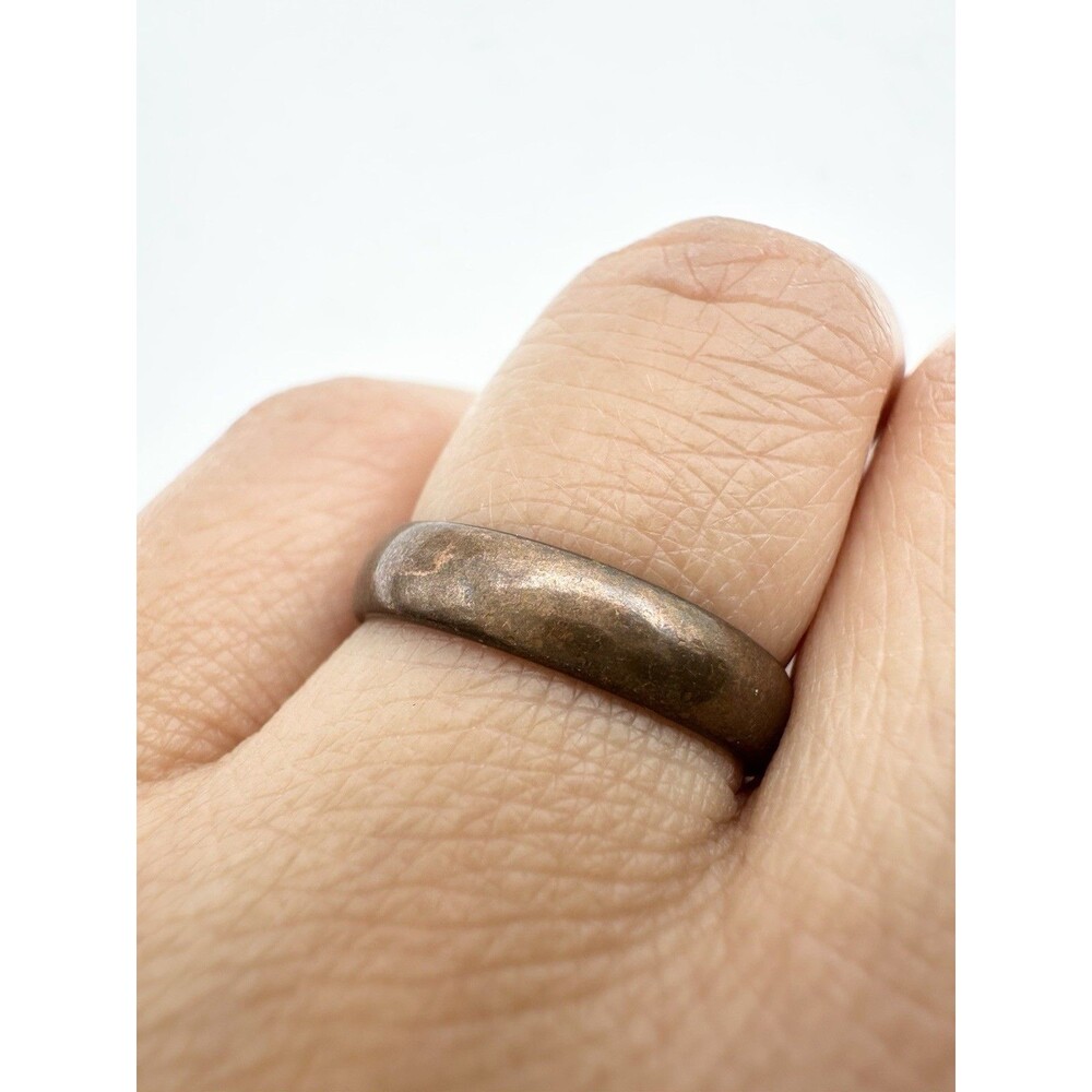 Genuine Copper Simple Band Ring Size 6